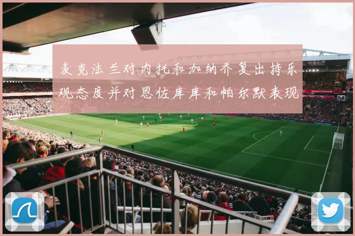 麦克法兰对内托和加纳乔复出持乐观态度并对恩佐库库和帕尔默表现表示满意